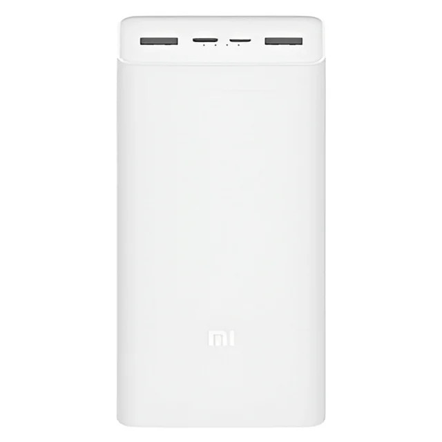 پاوربانک شیائومی مدل Mi PB3018ZM ظرفیت 30000 میلی آمپر-از نمای روبرو