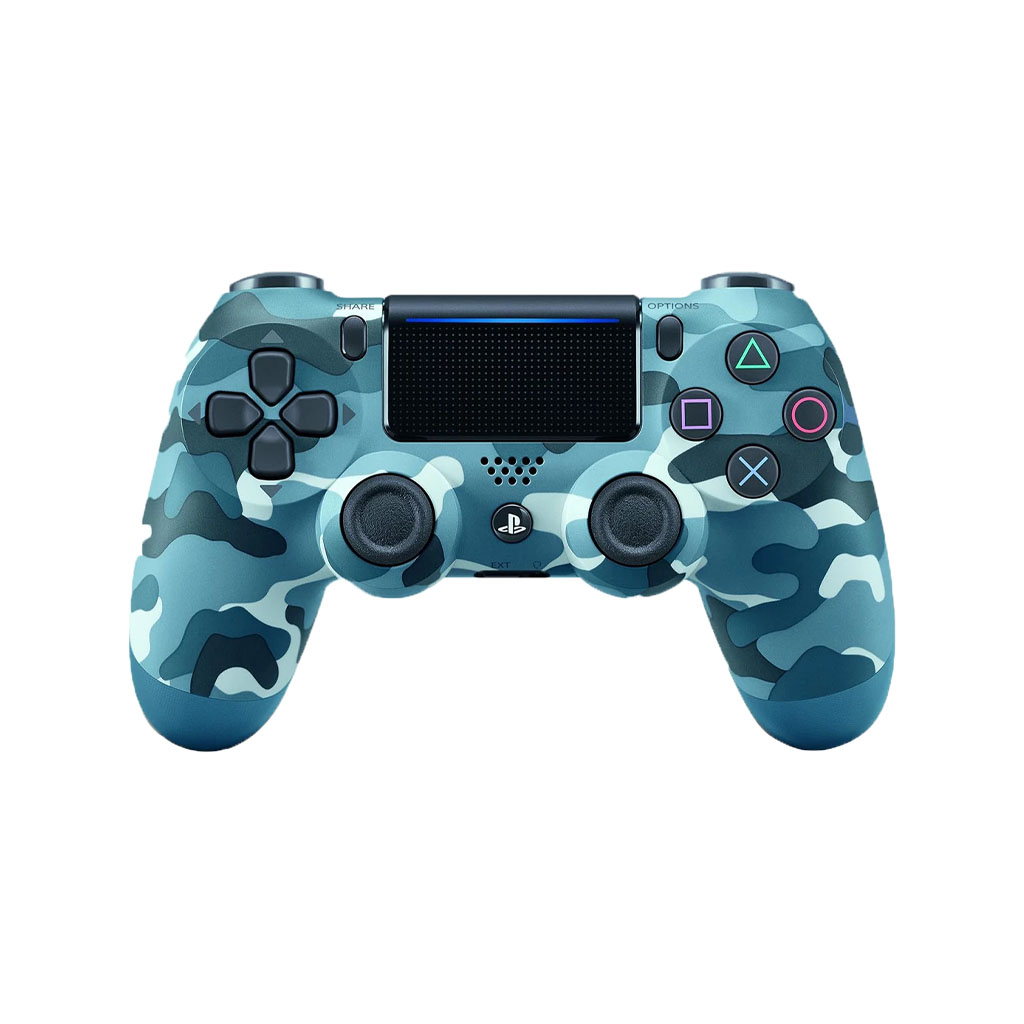 دسته PS4 آبی طرح چریکی با برد اصلی