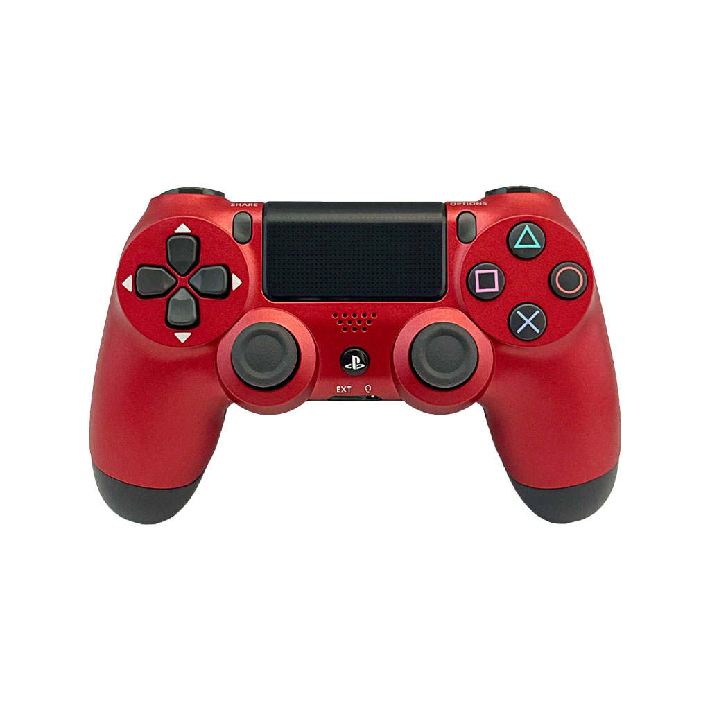 دسته PS4 قرمز متالیک